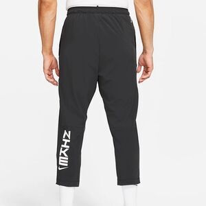 Nike Sport Clash Training Pants Cropped Length Gym‎ Black Gray Large